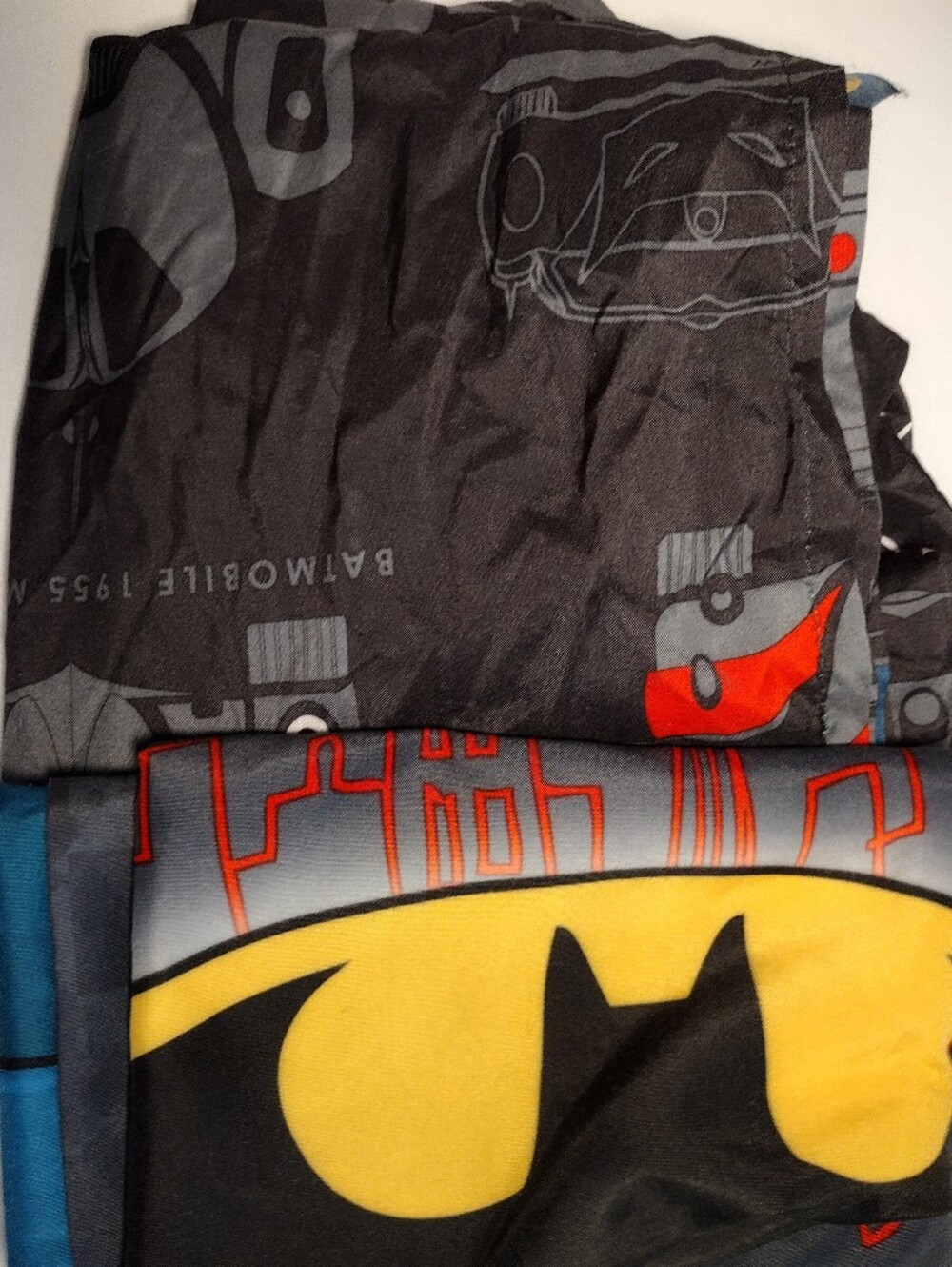 Batman Themed Flat Sheet and Pillow Case Set